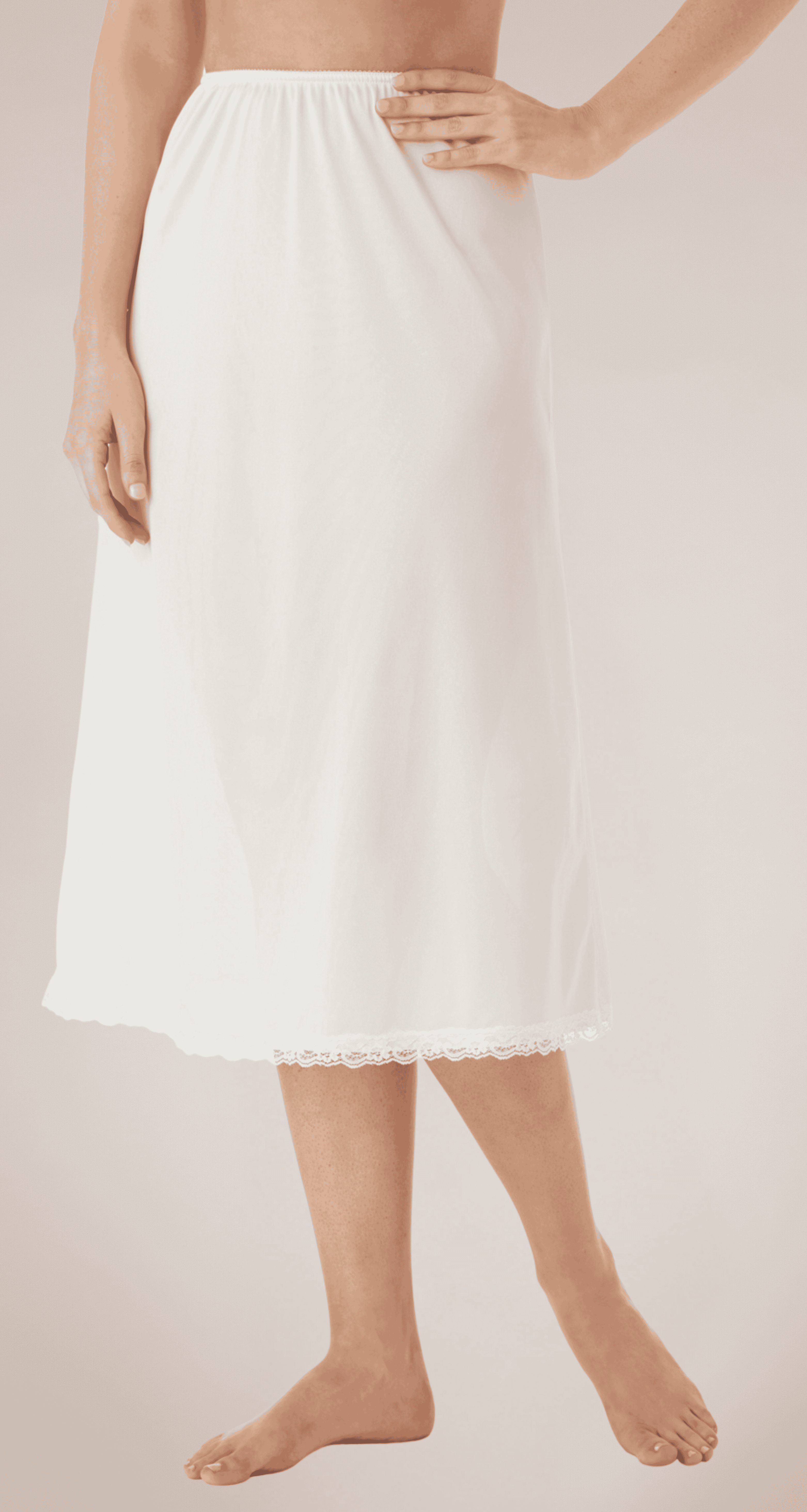Women's Lacy Nylon Half Slip