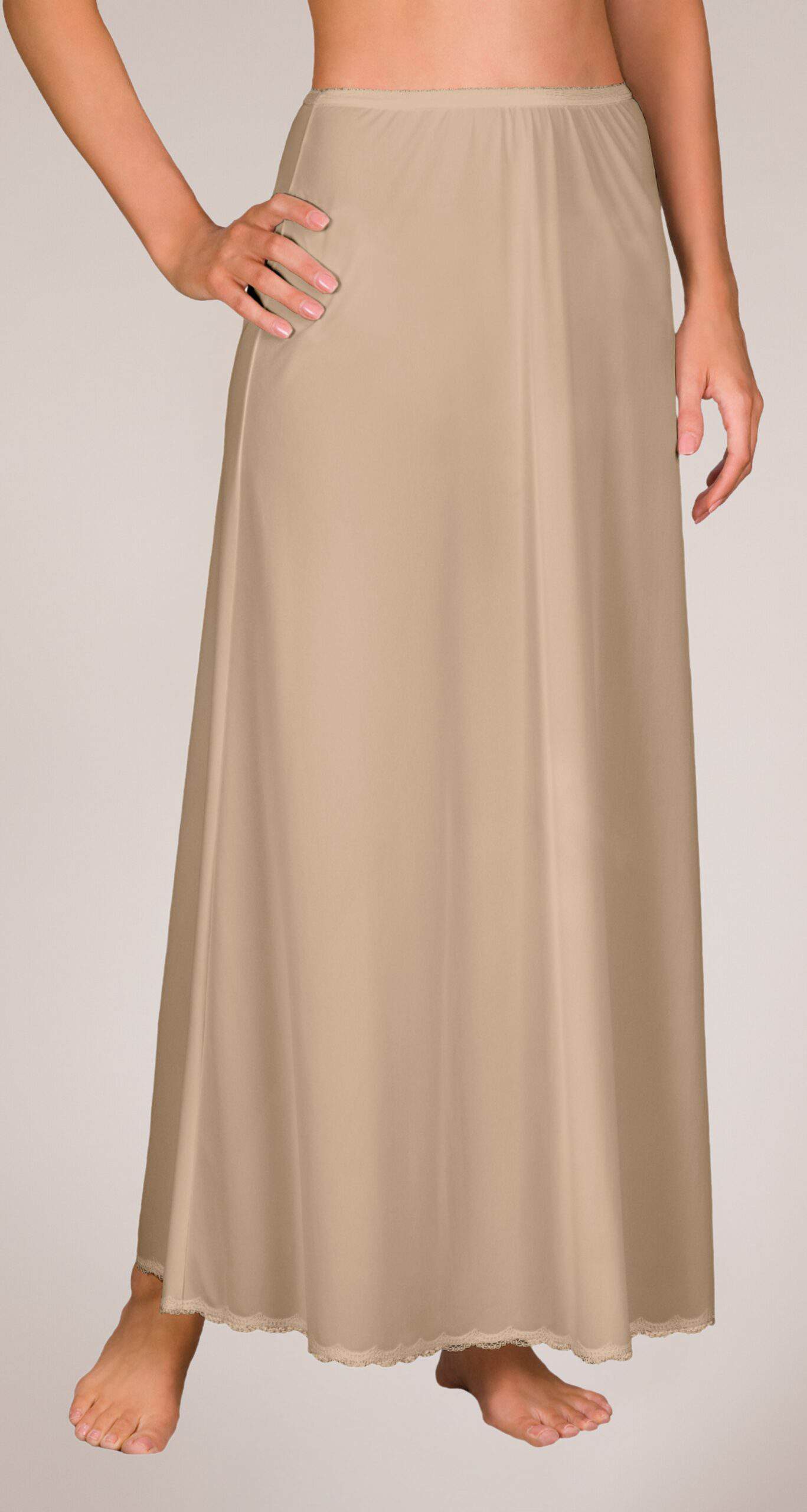 long half slip for maxi dress Women's Pettiskirt slip is the perfect Size:L BLACK Plus Size, Spring And DRESSDAYDEC