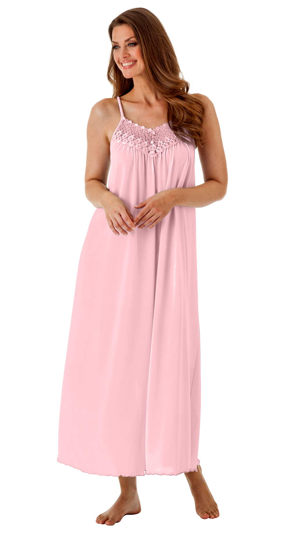 Silk And Lace Nightgowns For Women Plus Size Nighty For Ladies 