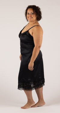 Lace Snip-It Adjustable Length Nylon Full Slip in Black
