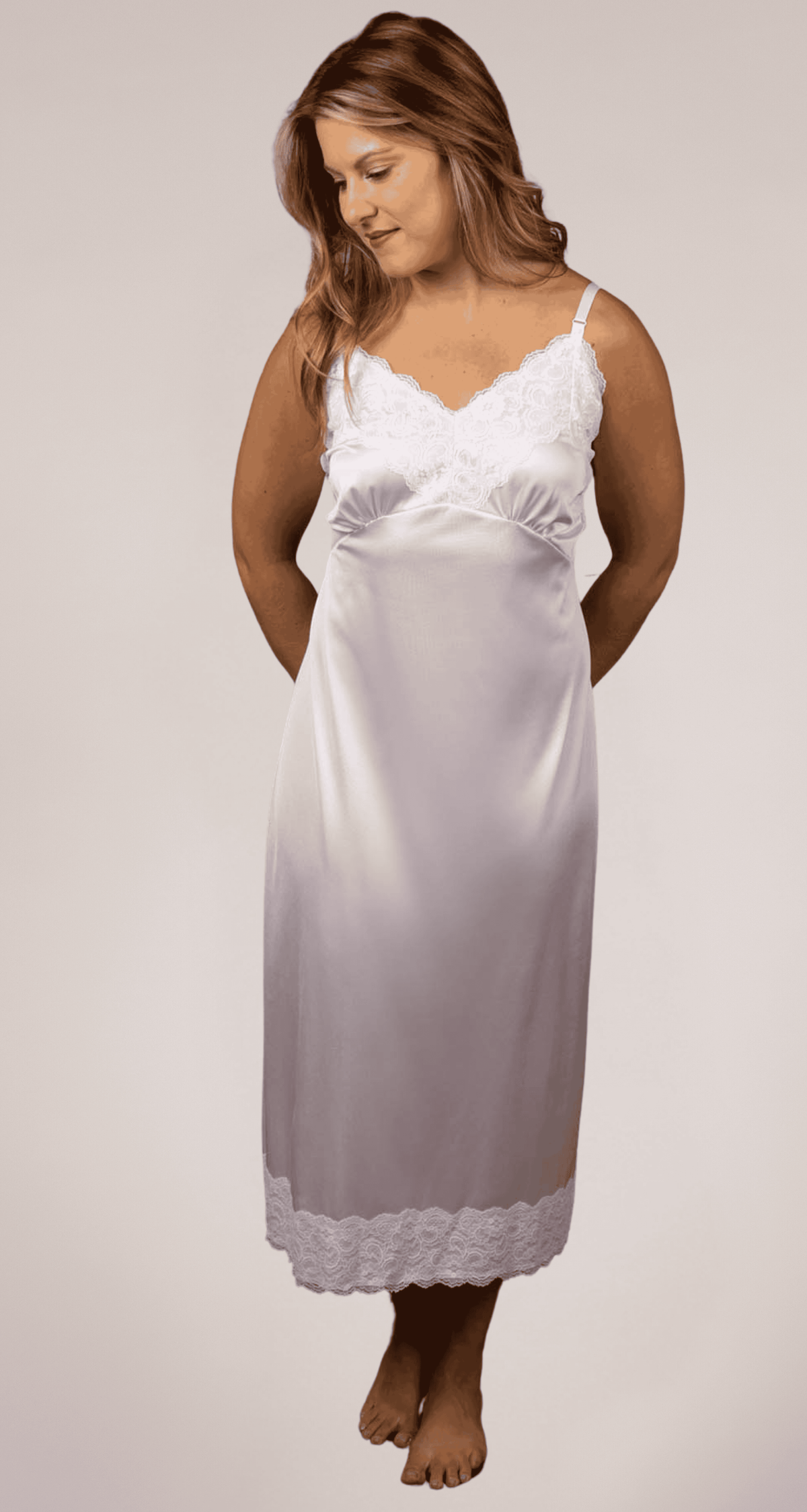 Velrose Full Slip with Wide Lace Velrose Full Slip with Wide Lace