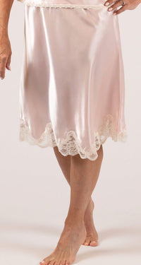 Blush 23 Inch Rochelle Satin Half Slip