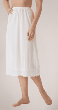 Women's Lace Skirt Slip with Wide Lace
