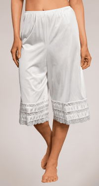 2402 White Front View Lace Snip-It Adjustable Length Nylon Full Slip