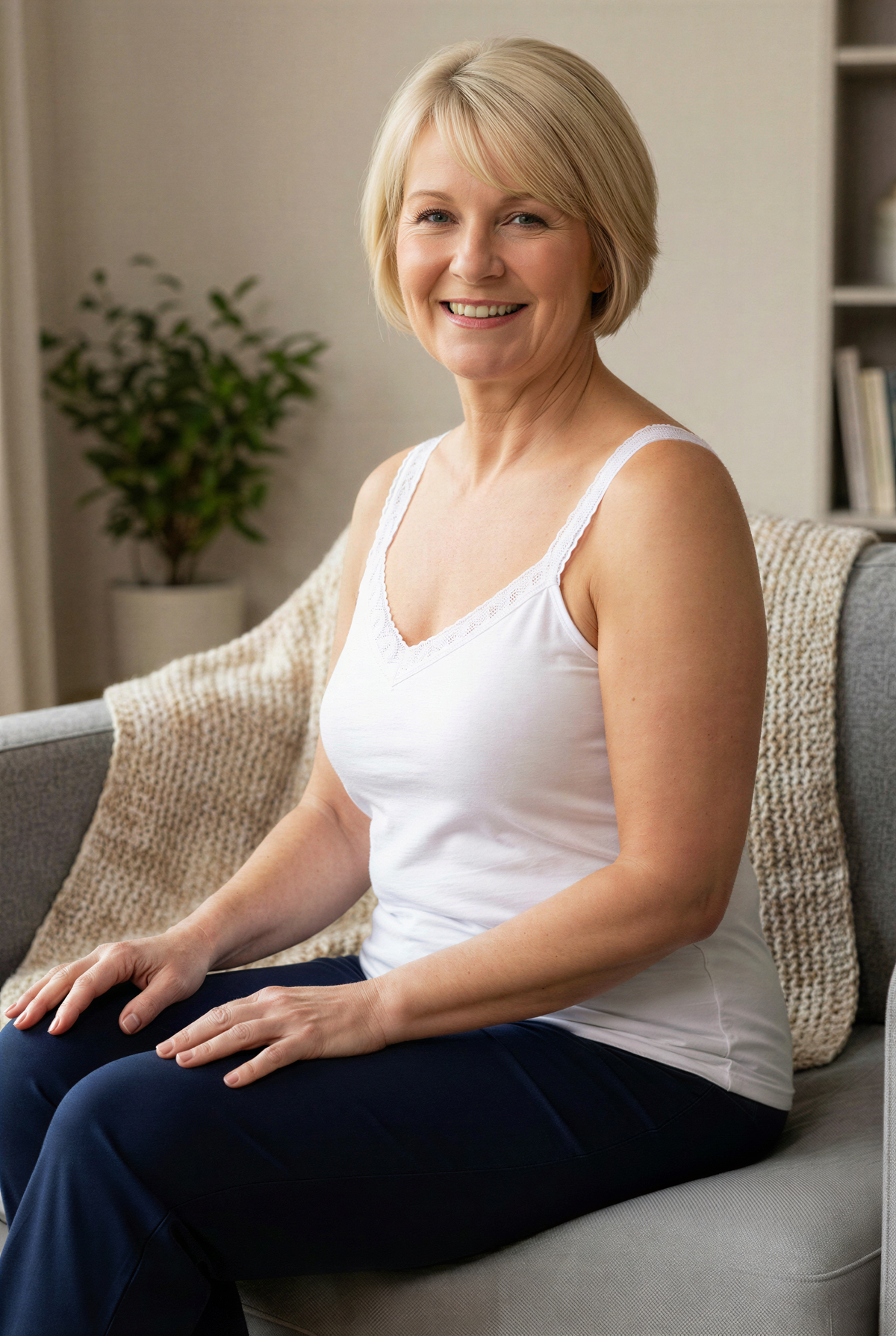 Dixie Belle® 100% Cotton Camisole With Lace Trim