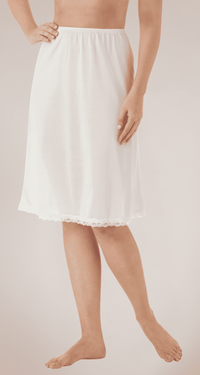 nylon half slip beige front