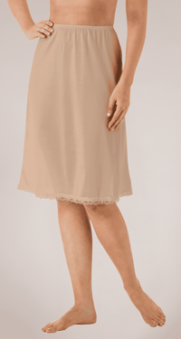 Nylon half slip nude front