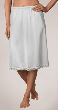 nylon half slip white front