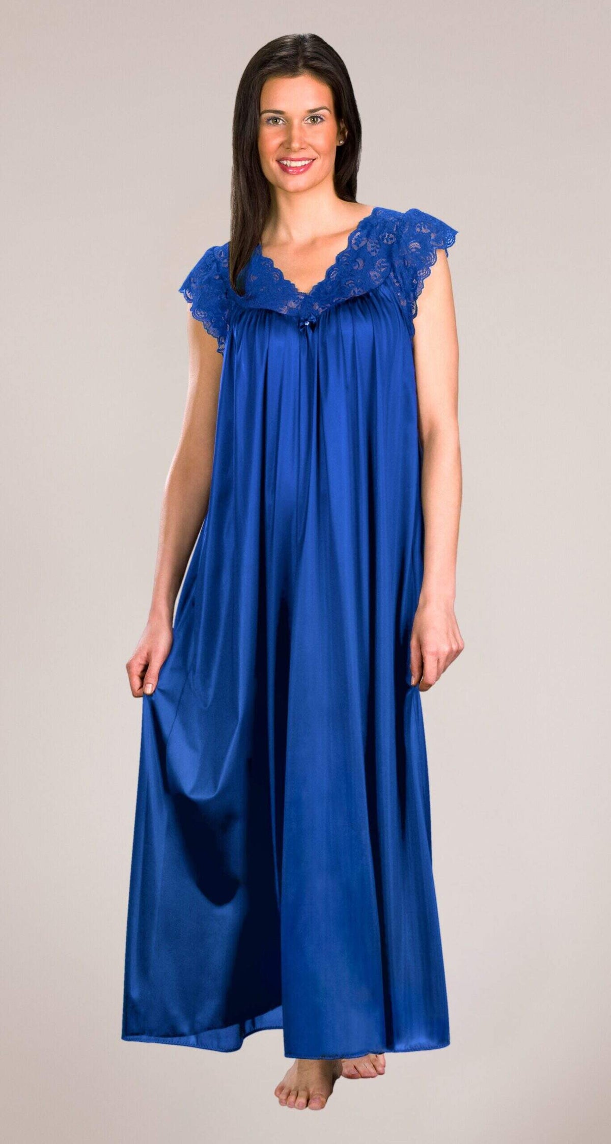 navy blue night gown