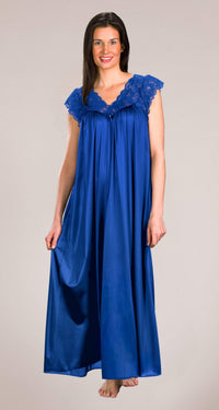 navy blue night gown