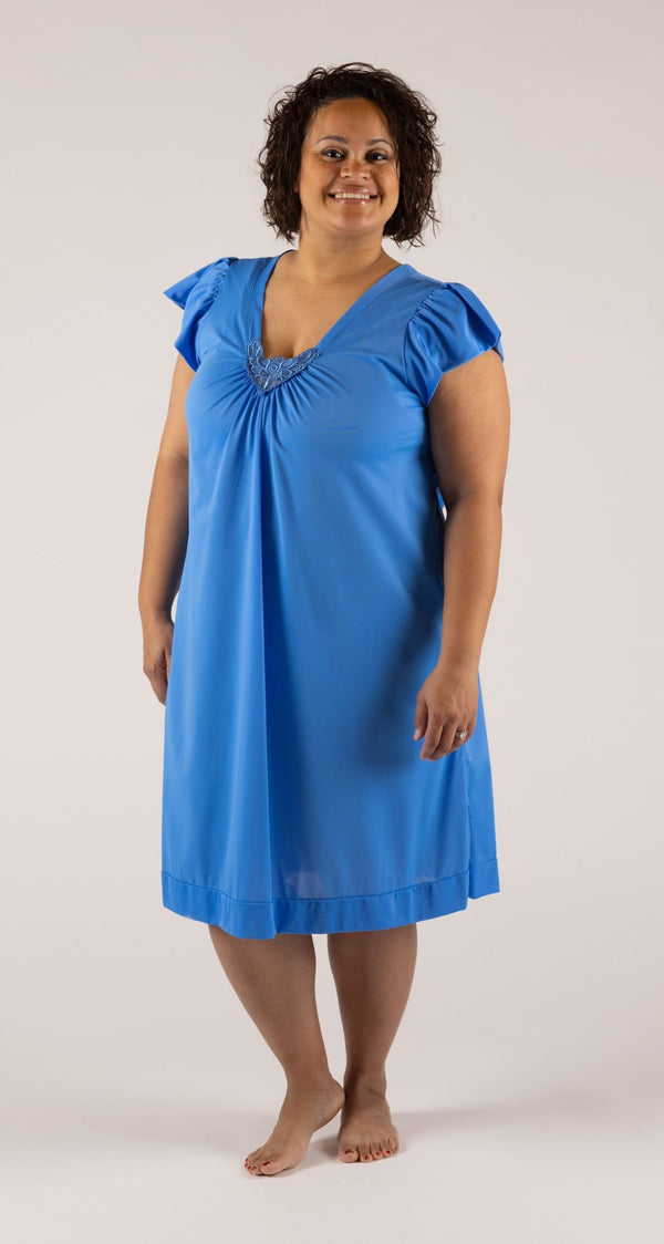 Sapphire Cherish Cap Sleeve 38" Short Nightgown