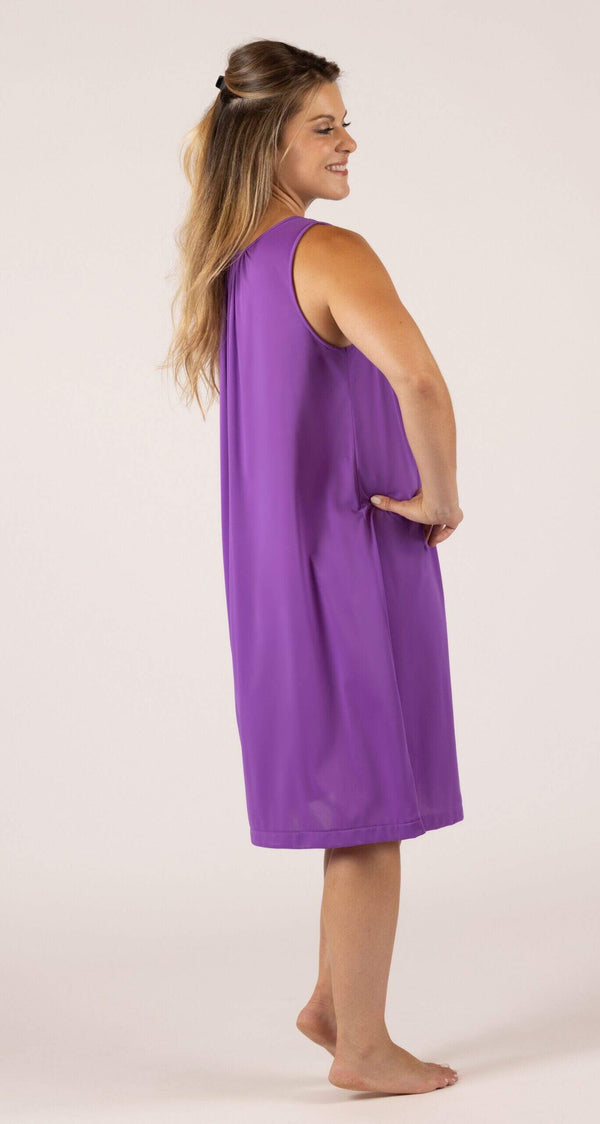 Petals Sleeveless Short Nightgown Side View