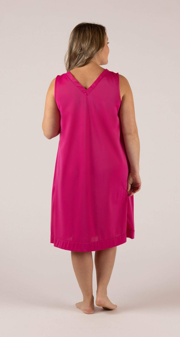 Cherish Sleeveless 38" Short Nightgown Back View