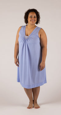 Lilac Cherish Sleeveless 38" Short Nightgown