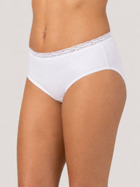 Dixie Belle® Cotton Hipster Panty with Lace Waistband