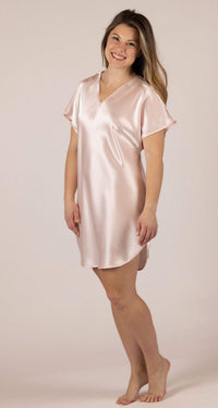 Blush Simply Charming Satin Sleepshirt