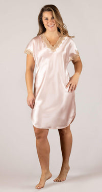Blush Charming Vintage Lace Sleepshirt