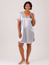 Shadowline® Charming Lace Trim Sleepshirt