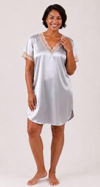 Shadowline® Charming Lace Trim Sleepshirt