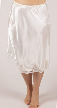 Ivory 23 Inch Rochelle Satin Half Slip