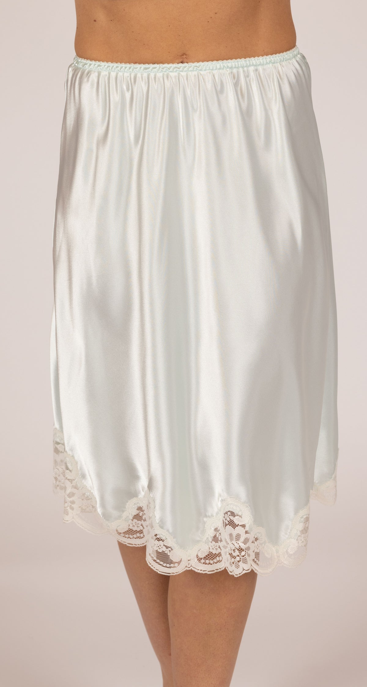 Rochelle Satin 23" Half Slip in Mint