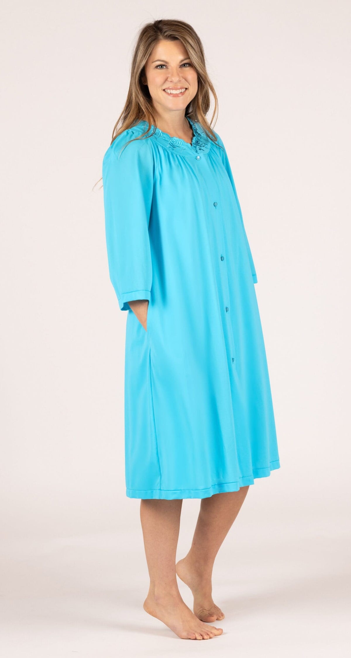 Women's Short Sleeve Nightgown & Short Robe Set | Shadowline Shadowline Lingerie Women's Short Sleeve Nightgown & Short Robe Set | Shadowline Shadowline Lingerie