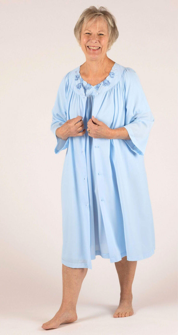 Bluebell Sleeveless Gown & Short Robe Set