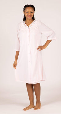 Pink Sleeveless Gown & Short Robe Set