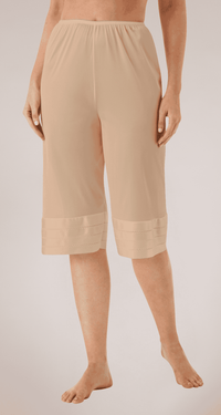 6219 Nude Front Crochet Edge Snip-It Adjustable Length Culottes