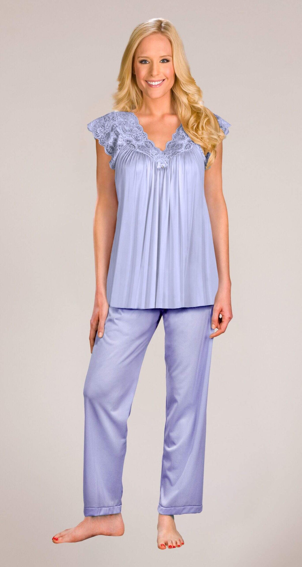 Peri Frost Lace Cap Sleeve PJ Set
