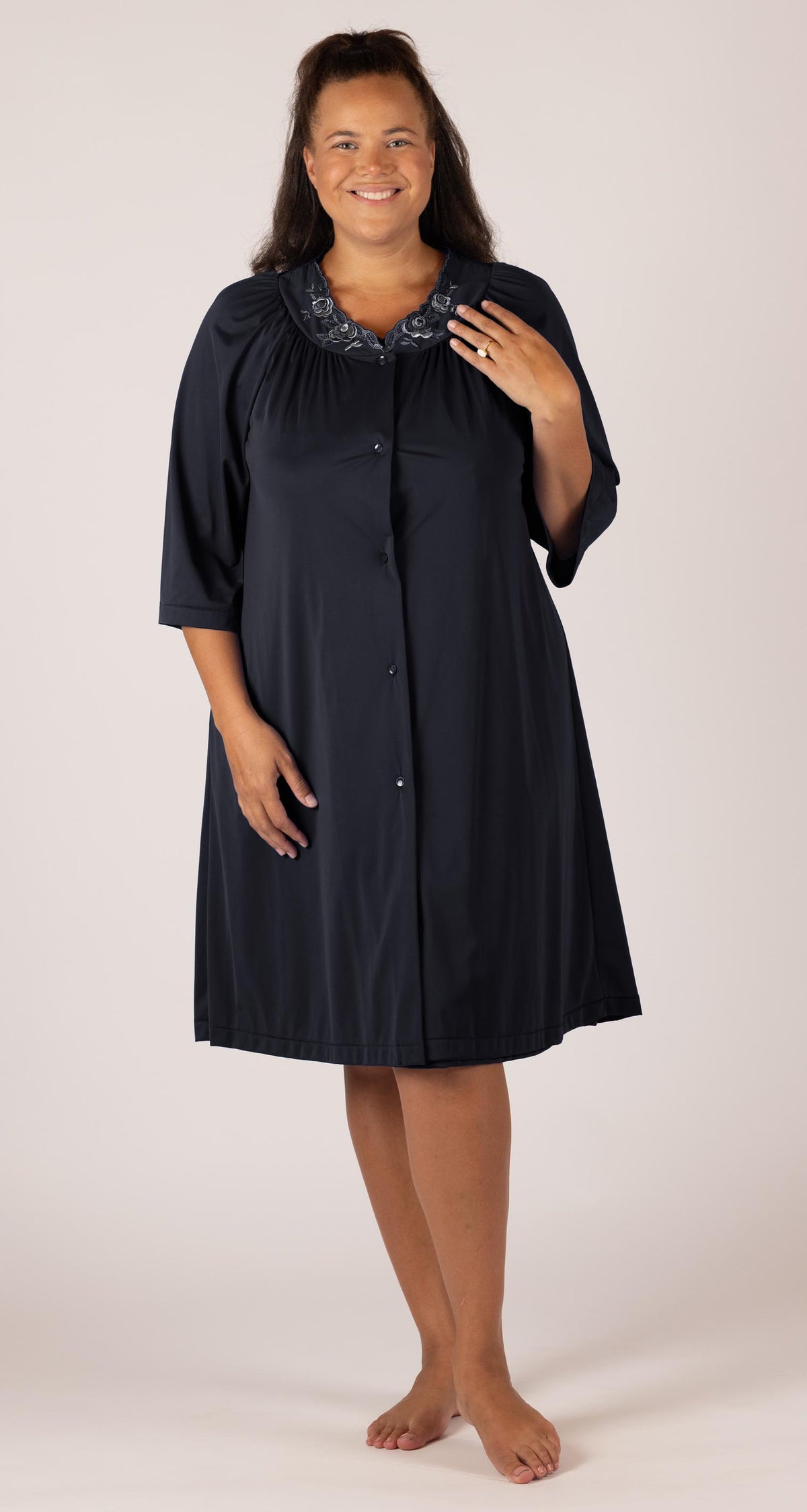 robe dress short Julianna Rae Women's Moonlight Serenade Silk Short Robe, Serenade, Xxl