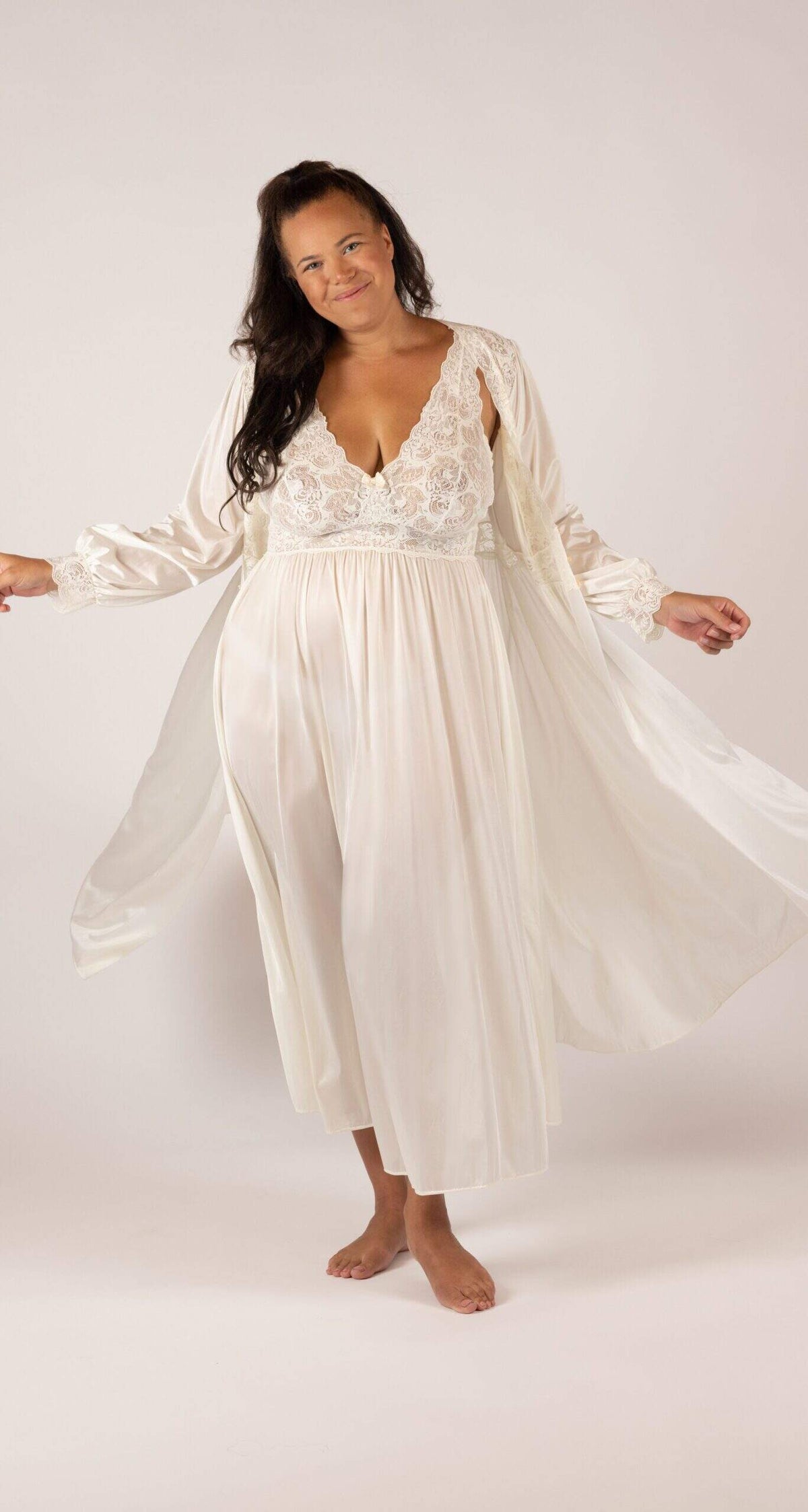 Women's Long Lace Nightgown | Shadowline Lingerie Women's Long Lace Nightgown | Shadowline Lingerie