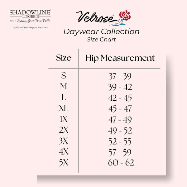 Velrose Size Chart