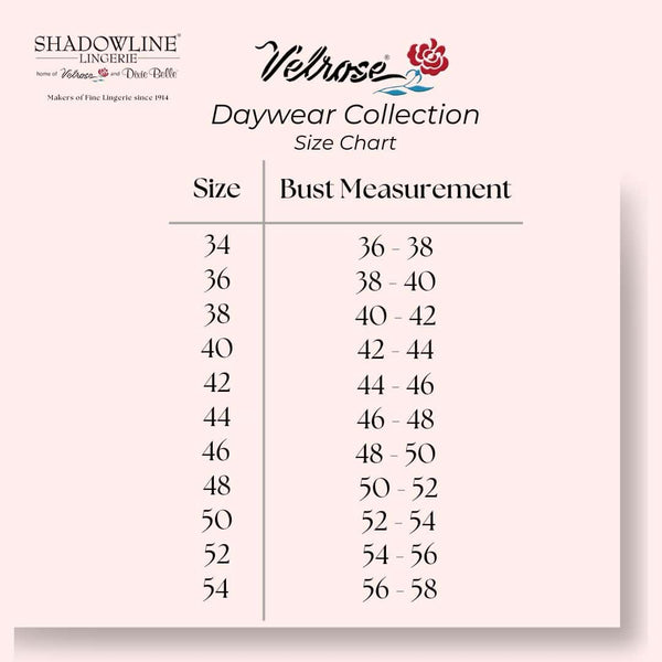 Velrose size chart