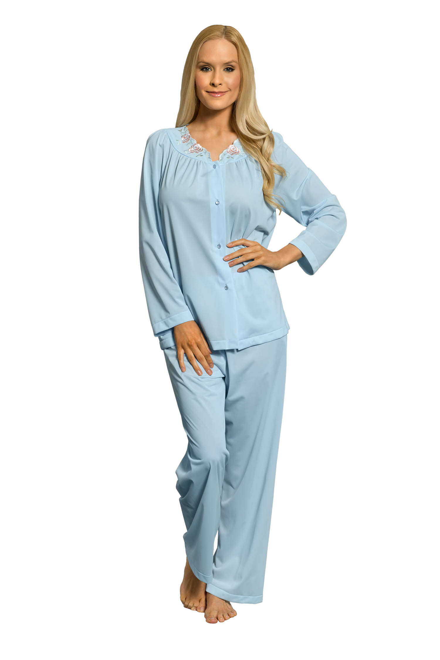 Women S Long Sleeve Pajama Set Shadowline Lingerie
