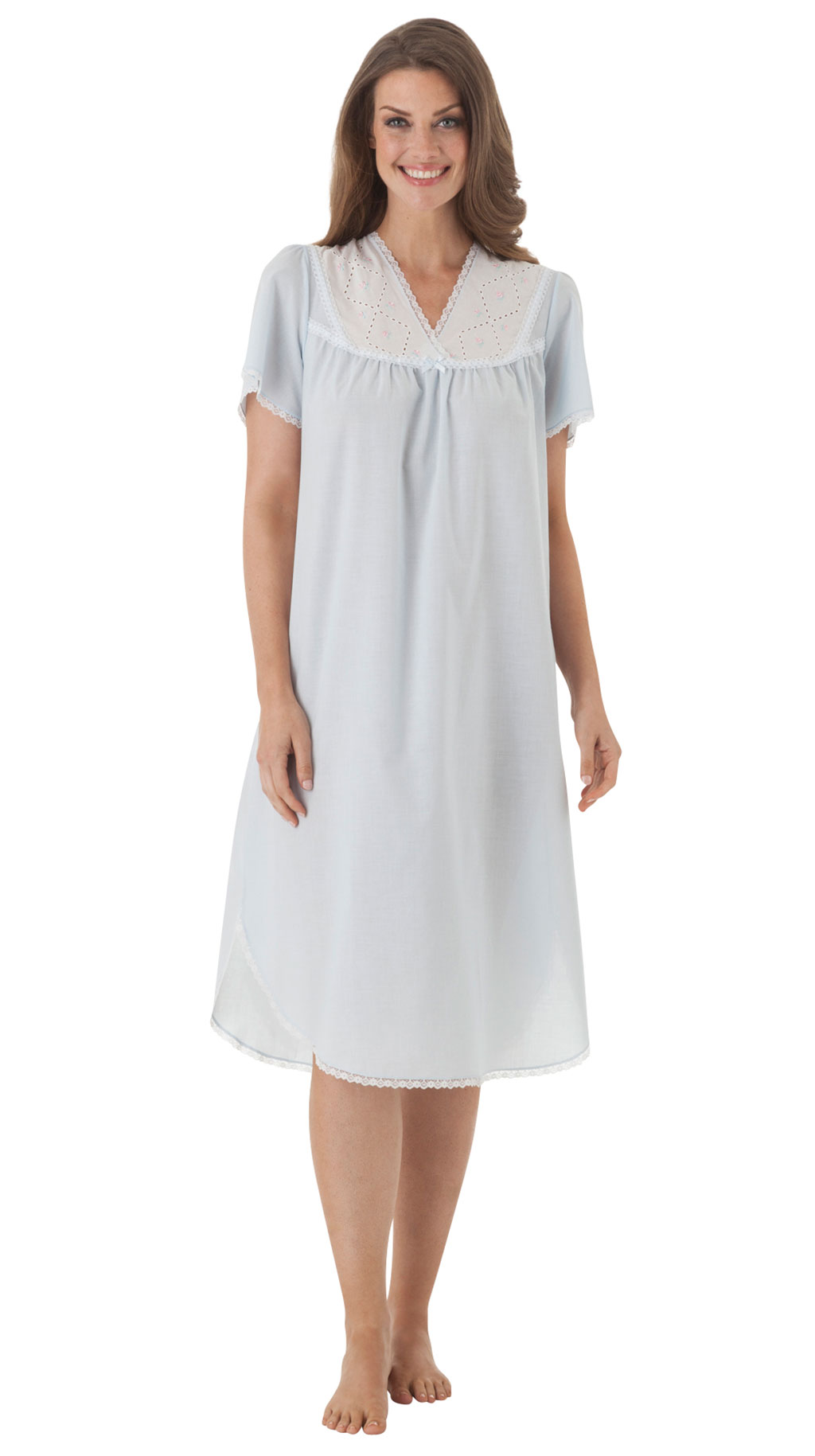 Wedding from cotton nightgown for ladies girls
