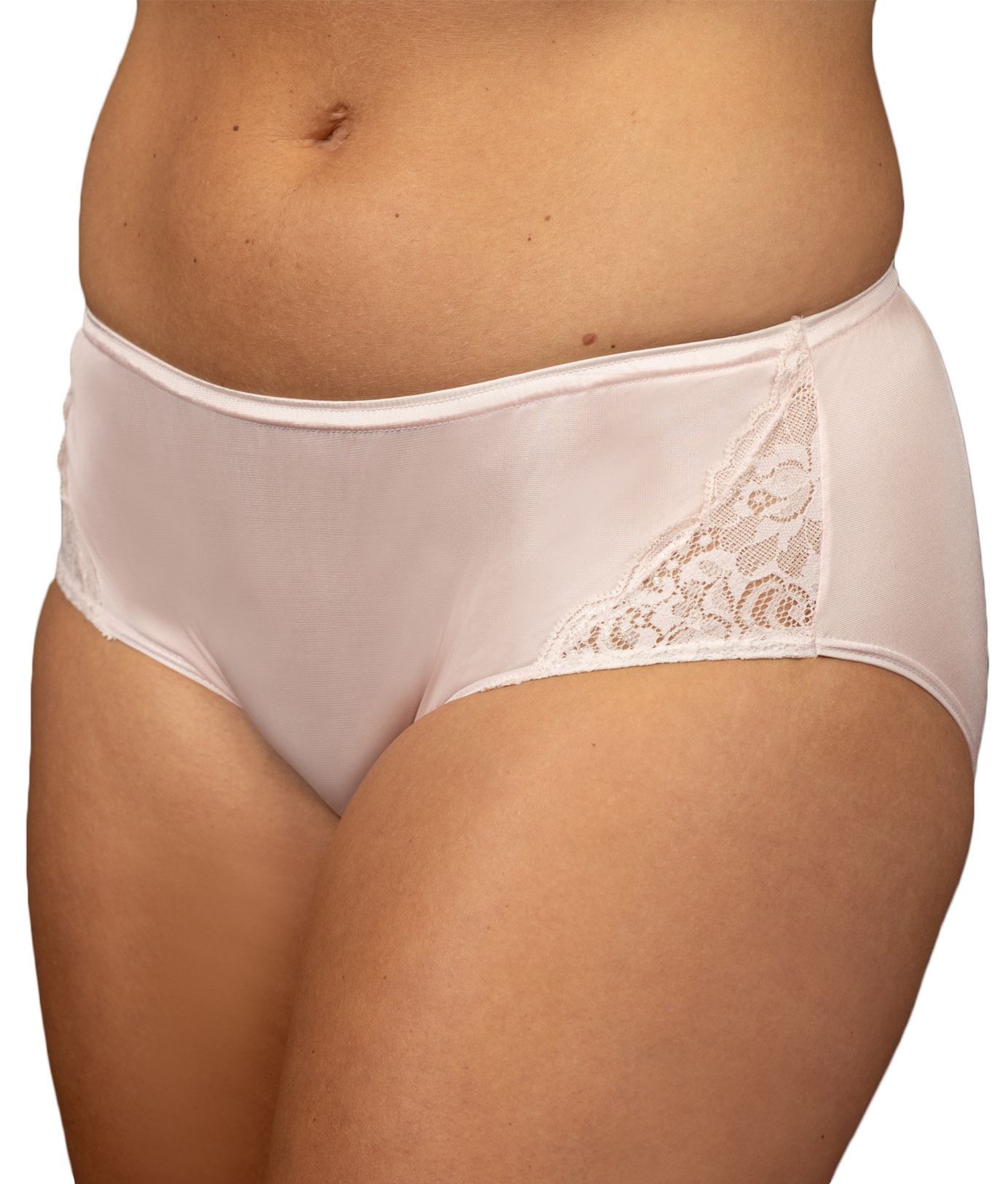 Granny Panties XXL Comfort Choice Plus Size 11 White Satiny Smooth