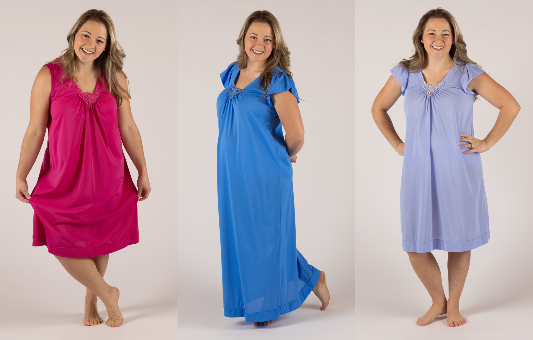Cherish: Comfy and Colorful Nightgowns - Shadowline & Velrose